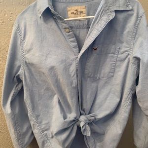 hollister denim oxford